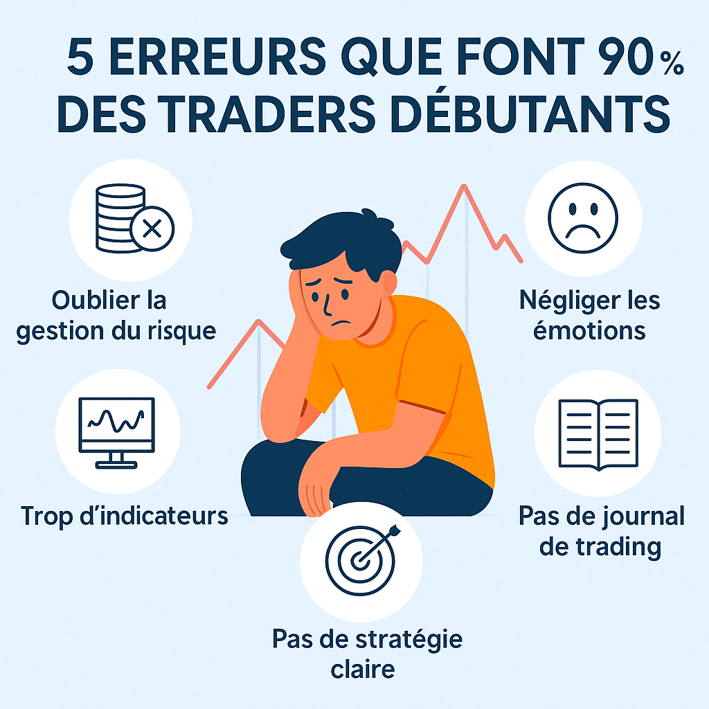 5 erreurs que font 90 % des traders débutants